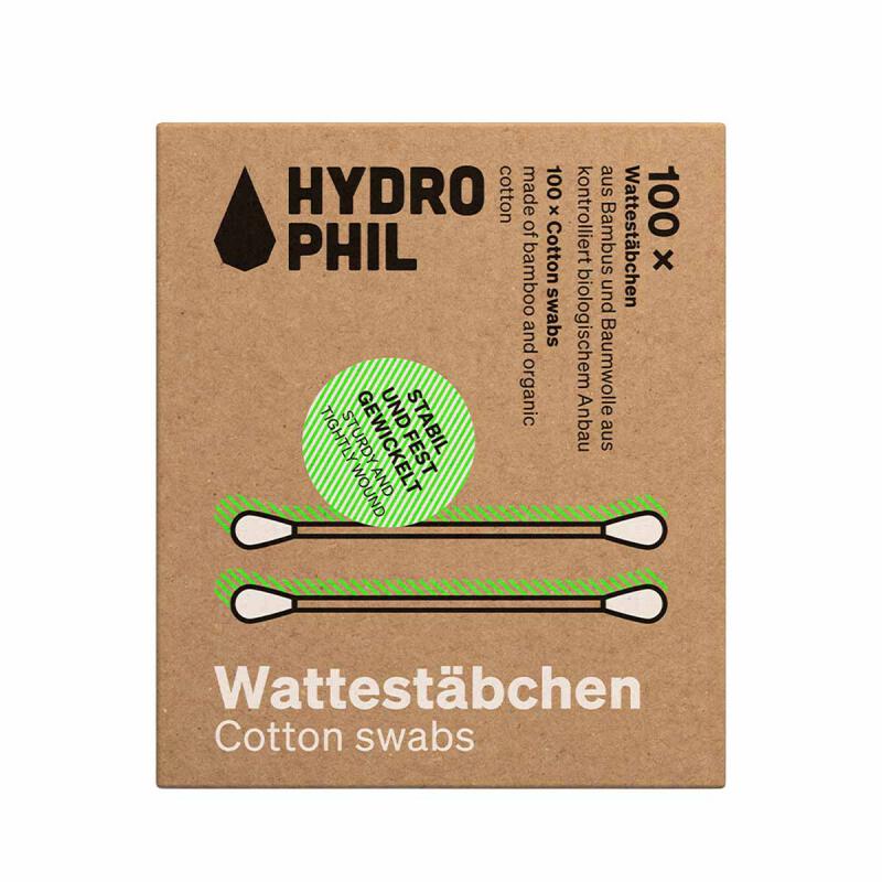 Wattenstaafjes FSC bamboe van Hydrophil, 10 x 100 stk